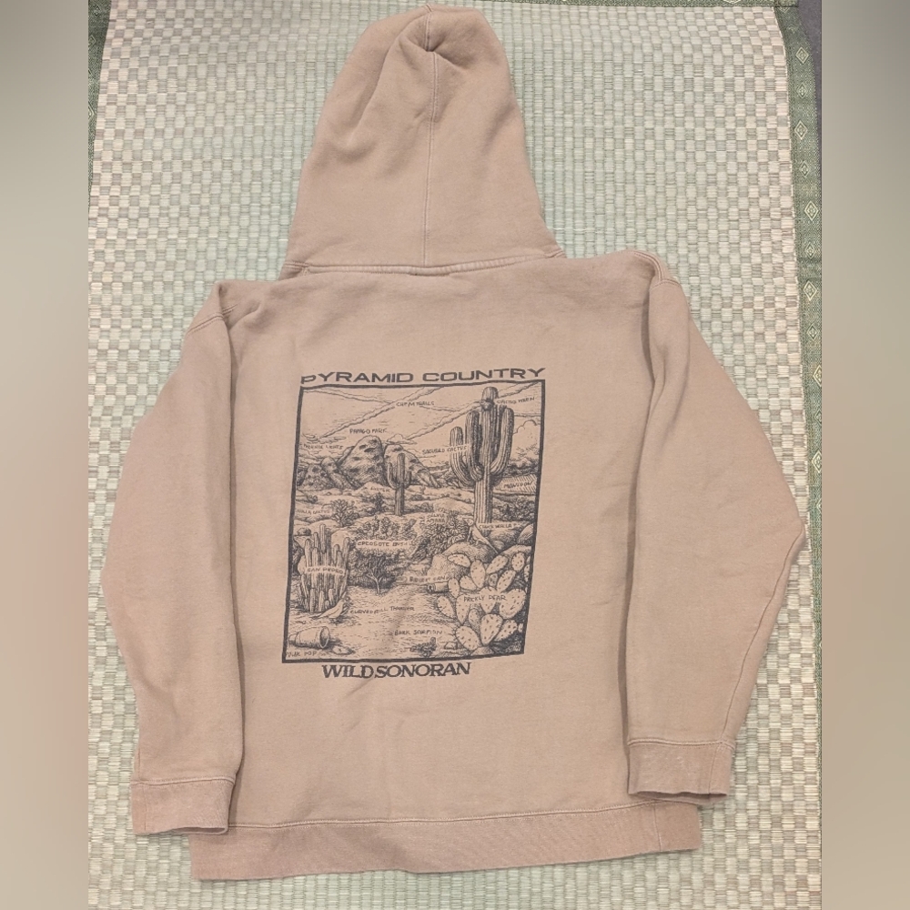 RARE Pyramid Country Wild Sonoran Desert Hoodie Men's Size Large Made in USA